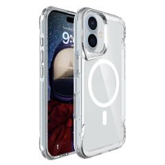 iPhone 16 Plus Kılıf Magsafe Şarj Özellikli T-Max Magsafe Kapak Şeffaf