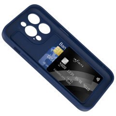 iPhone 14 Pro Kılıf Kamera Korumalı Kartlık Hazneli Vitra Kapak