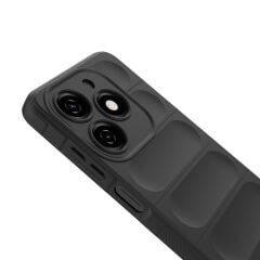 Tecno Spark 20C Kılıf Esnek TPU Oyuklu Arka Yüzey Tasarımlı Etnik Silikon Kapak