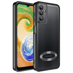 Samsung Galaxy A34 Kamera Korumalı Logo Gösteren Omega Kapak Kılıf Derin Mor