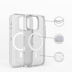 iPhone 16 Pro Max Kılıf Magsafe Şarj Özellikli Kamera Korumalı Kripto Kapak