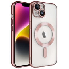 iPhone 14 Kılıf Kamera Korumalı Kablosuz Wireless Şarj Özellikli Demre Kapak