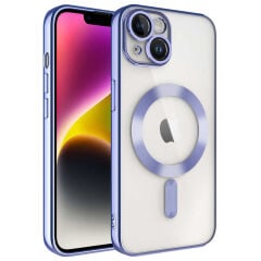 iPhone 14 Kılıf Kamera Korumalı Kablosuz Wireless Şarj Özellikli Demre Kapak