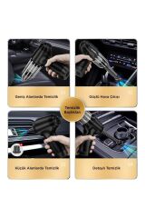 LT-107C Mini Çok Fonksiyonlu Üflemeli Şarjlı Araç Süpürgesi El Süpürgesi