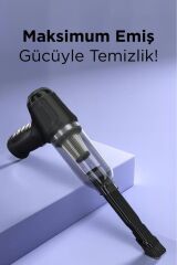 LT-107C Mini Çok Fonksiyonlu Üflemeli Şarjlı Araç Süpürgesi El Süpürgesi