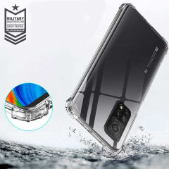 Xiaomi Mi 10T Pro 5G Kılıf Nitro Anti Shock Darbe Emici Köşe Korumalı Şeffaf Silikon Kapak Renksiz