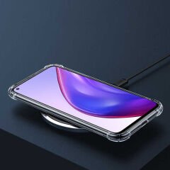 Xiaomi Mi 10T Pro 5G Kılıf Nitro Anti Shock Darbe Emici Köşe Korumalı Şeffaf Silikon Kapak Renksiz