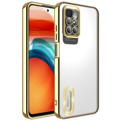 Xiaomi Redmi 10 Kılıf Kamera Korumalı Logo Gösteren Omega Kapak