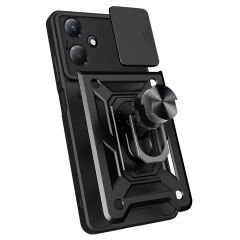 İnfinix Hot 30 Play Kılıf Magnetik Standlı Kamera Korumalı Sürgülü Vega Kapak