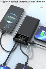 Digital Göstergeli 4 Çıkışlı Fenerli Standli 20.000 Mah Powerbank