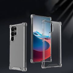 Samsung Galaxy S24 Ultra Kılıf Nitro Anti Shock Darbe Emici Köşe Korumalı Şeffaf Silikon Kapak