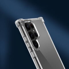 Samsung Galaxy S24 Ultra Kılıf Nitro Anti Shock Darbe Emici Köşe Korumalı Şeffaf Silikon Kapak