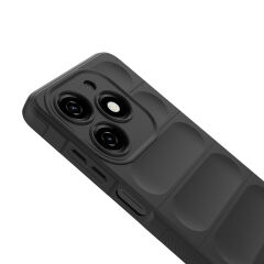 İnfinix Hot 40i Kılıf Esnek TPU Oyuklu Arka Yüzey Tasarımlı Etnik Silikon Kapak