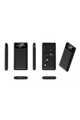 4 Çıkışlı Digital Göstergeli Fenerli 10.000 Mah Powerbank Beyaz