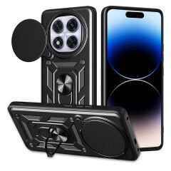 Xiaomi Redmi Note 14 Pro Plus Kılıf Magnetik Standlı Kamera Korumalı Sürgülü Vega Kapak