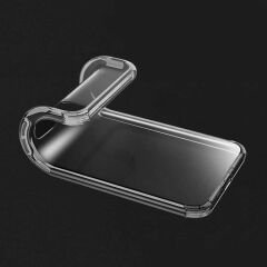 Samsung Galaxy A91 (S10 Lite) Kılıf Nitro Anti Shock Darbe Emici Köşe Korumalı Şeffaf Silikon Kapak Renksiz