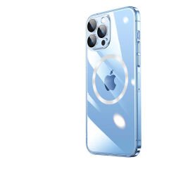 iPhone 14 Pro Max Kılıf Wireless Şarj Özellikli Sert PC Riksos Magsafe Kapak T24389