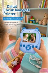 Dijital Fotoğraf Makineleri Çocuk Termal Resim Kağıt Baskılı Yazıcı Kamera Video Makinesi CMR21