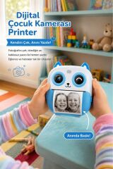 Dijital Fotoğraf Makineleri Çocuk Termal Resim Kağıt Baskılı Yazıcı Kamera Video Makinesi CMR21