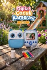 Dijital Fotoğraf Makineleri Çocuk Termal Resim Kağıt Baskılı Yazıcı Kamera Video Makinesi CMR21