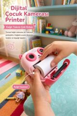 Dijital Fotoğraf Makineleri Çocuk Termal Resim Kağıt Baskılı Yazıcı Kamera Video Makinesi CMR21