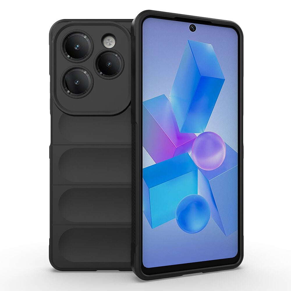 İnfinix Hot 40 Pro Kılıf Esnek TPU Oyuklu Arka Yüzey Tasarımlı Etnik Silikon Kapak