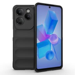İnfinix Hot 40 Pro Kılıf Esnek TPU Oyuklu Arka Yüzey Tasarımlı Etnik Silikon Kapak