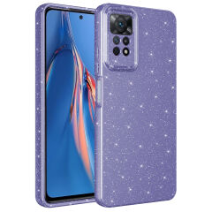 Xiaomi Redmi Note 12 Pro 4G Kılıf Kamera Korumalı Simli Lüks Koton Kapak kılıf Gri