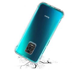 Xiaomi Redmi Note 9 Pro Kılıf Nitro Anti Shock Darbe Emici Köşe Korumalı Şeffaf Silikon Kapak