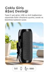 Bluetooth Hoparlör Kablosuz Taşınabilir Ses Bombası TWS USB TF D47