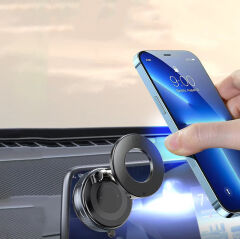 K007 360 Derece Dönebilen Vakum Özellikli Magnetik Telefon Tutucu Beyaz