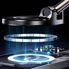 K007 360 Derece Dönebilen Vakum Özellikli Magnetik Telefon Tutucu