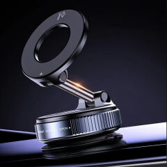 K007 360 Derece Dönebilen Vakum Özellikli Magnetik Telefon Tutucu Beyaz