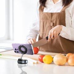 K007 360 Derece Dönebilen Vakum Özellikli Magnetik Telefon Tutucu