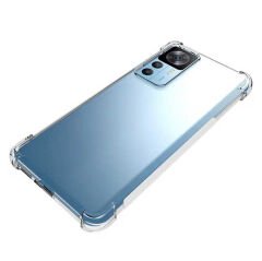 Xiaomi Mi 12T Kılıf Nitro Anti Shock Darbe Emici Köşe Korumalı Şeffaf Silikon Kapak