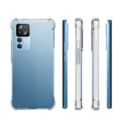 Xiaomi Mi 12T Kılıf Nitro Anti Shock Darbe Emici Köşe Korumalı Şeffaf Silikon Kapak