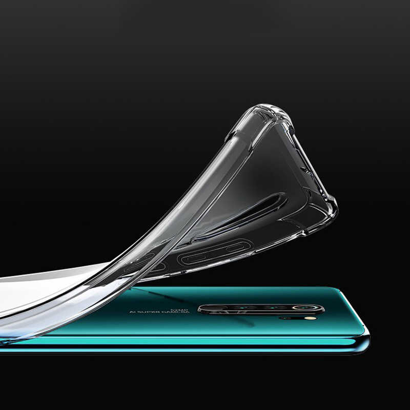 Xiaomi Redmi Note 8 Pro Kılıf Nitro Anti Shock Darbe Emici Köşe Korumalı Şeffaf Silikon Kapak Renksiz