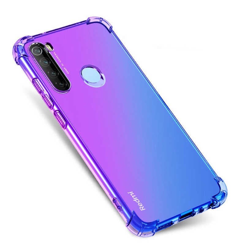 Xiaomi Redmi Note 8 Kılıf Nitro Anti Shock Darbe Emici Köşe Korumalı Şeffaf Silikon Kapak