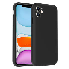 iPhone 11 Kılıf Kamera Korumalı Kartlık Hazneli Vitra Kapak Siyah