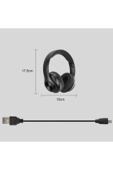 Bluetooth Wireless Mikrofonlu Kablosuz Stereo Kulak Üstü Kulaklık Genç Çocuk