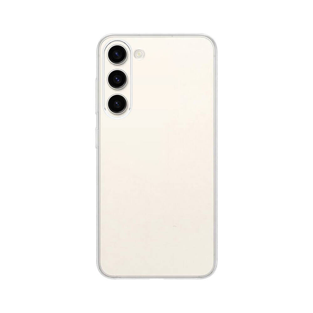 Samsung Galaxy S23 Kılıf Ultra İnce Sert Kamera Çıkıntılı Şeffaf Vonn Kapak Renksiz