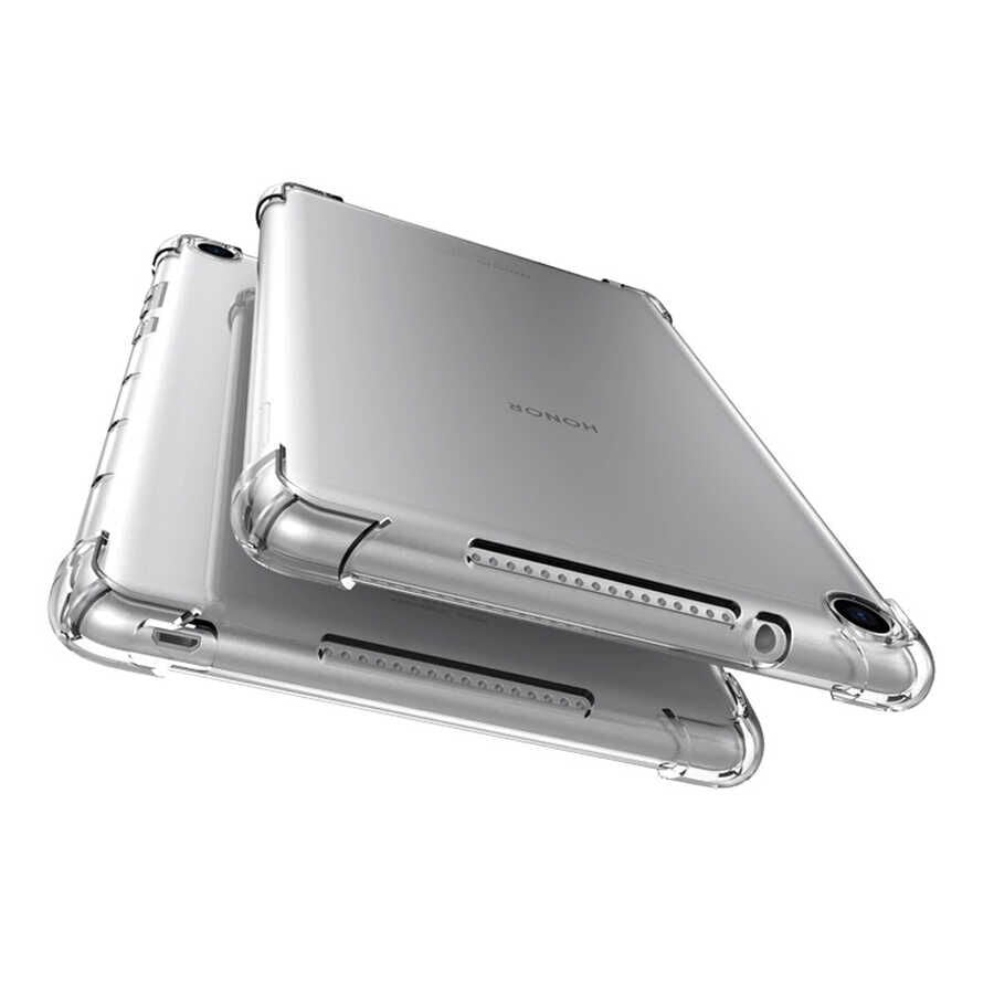 iPad 10.2 (8.Nesil) Kılıf Nitro Anti Shock Darbe Emici Köşe Korumalı Şeffaf Silikon Kapak