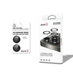 iPhone 16 Plus CL-12 Premium Safir Parmak İzi Bırakmayan Anti-Reflective Kamera Lens Koruyucu Siyah
