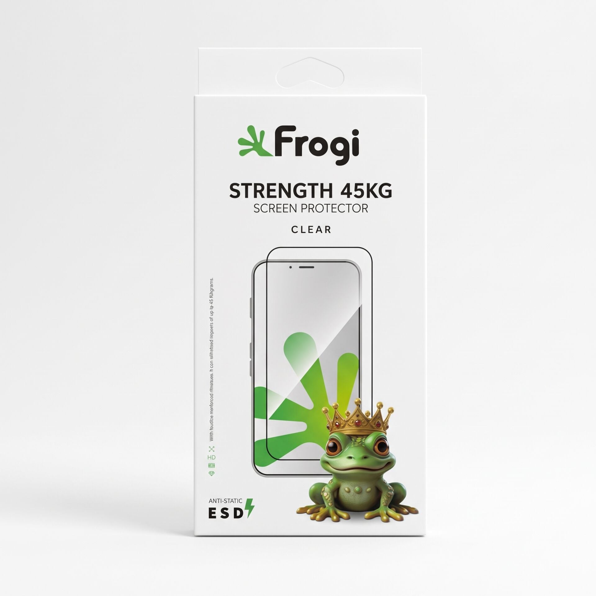 İphone 17 Air Frogi ESD Anti-Static 45KG Dayanıklı Temperli Ekran Koruyucu