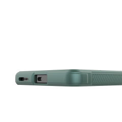 Tecno Spark 30 Pro Kılıf Esnek TPU Oyuklu Arka Yüzey Tasarımlı Etnik Silikon Kapak Koyu Yeşil