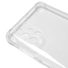 Samsung Galaxy M51 Kılıf Nitro Anti Shock Darbe Emici Köşe Korumalı Şeffaf Silikon Kapak Renksiz