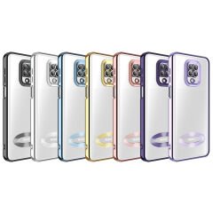 Xiaomi Redmi Note 9S Kılıf Kamera Korumalı Logo Gösteren  Omega Kapak