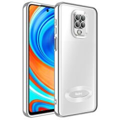 Xiaomi Redmi Note 9S Kılıf Kamera Korumalı Logo Gösteren  Omega Kapak