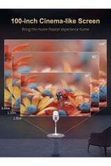 SK12 Akıllı Projektör – 720P HD, 200 ANSI Lümen, WiFi Destekli Android 13 Ev Sinema Projektörü