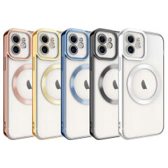iPhone 11 Kılıf Magsafe Wireless Şarj Özellikli Setro Silikon